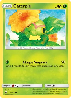 Caterpie — Sombras Ardentes (1/147) Caterpie — Sombras Ardentes (1/147)
