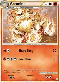 Arcanine — HeartGold SoulSilver (1/123) Arcanine — HeartGold SoulSilver (1/123)